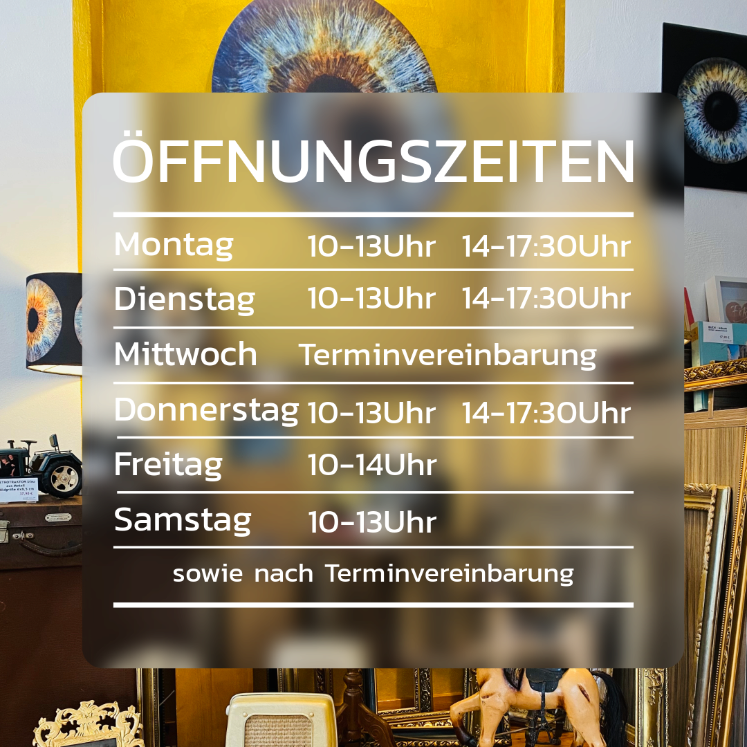 Öffnungszeiten Ladenbereich