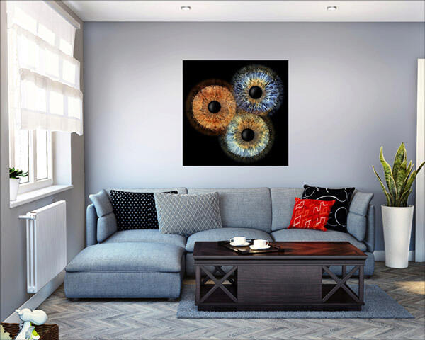 Irisfotografie drei  Style combination