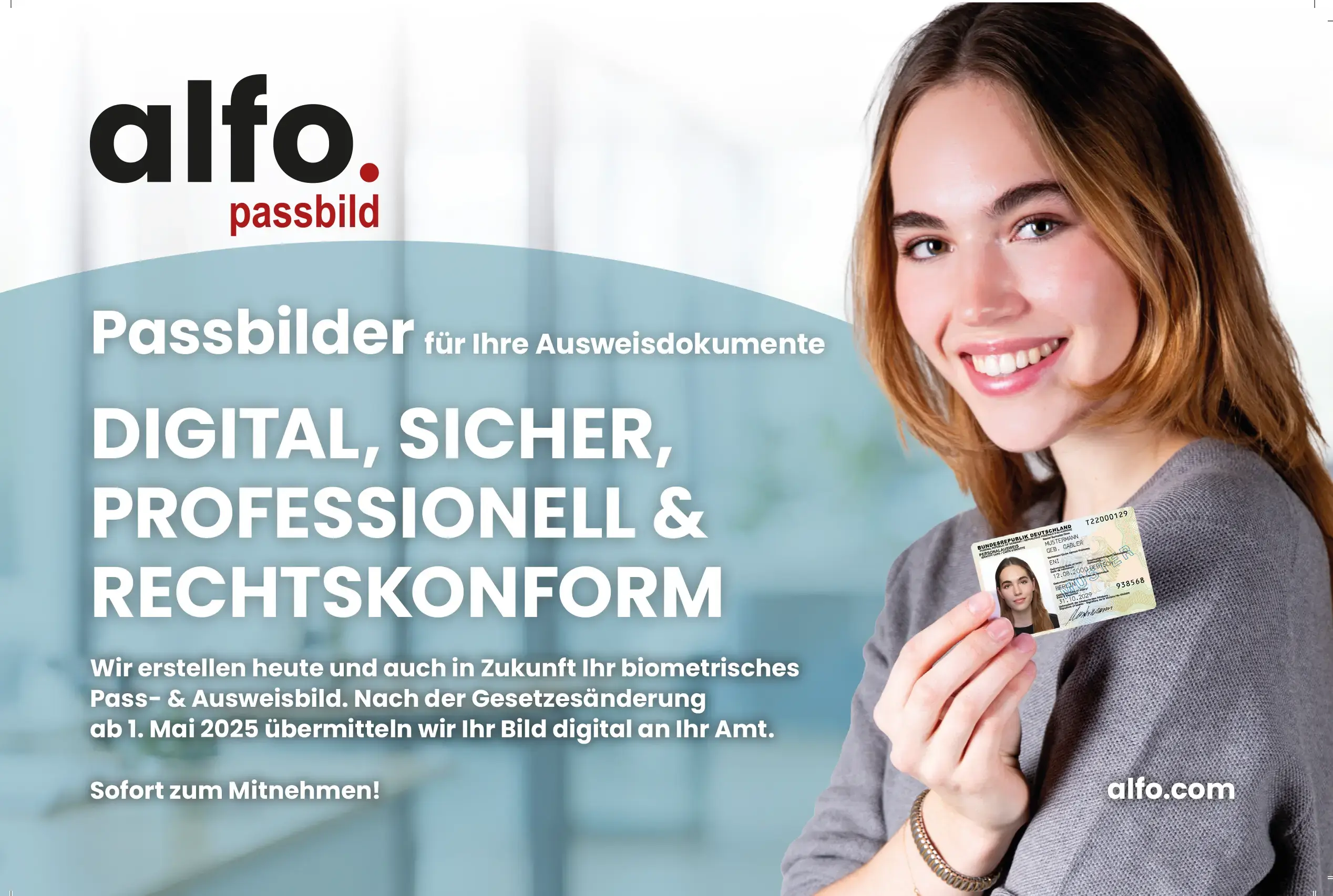 Epassfoto für Matrixcode