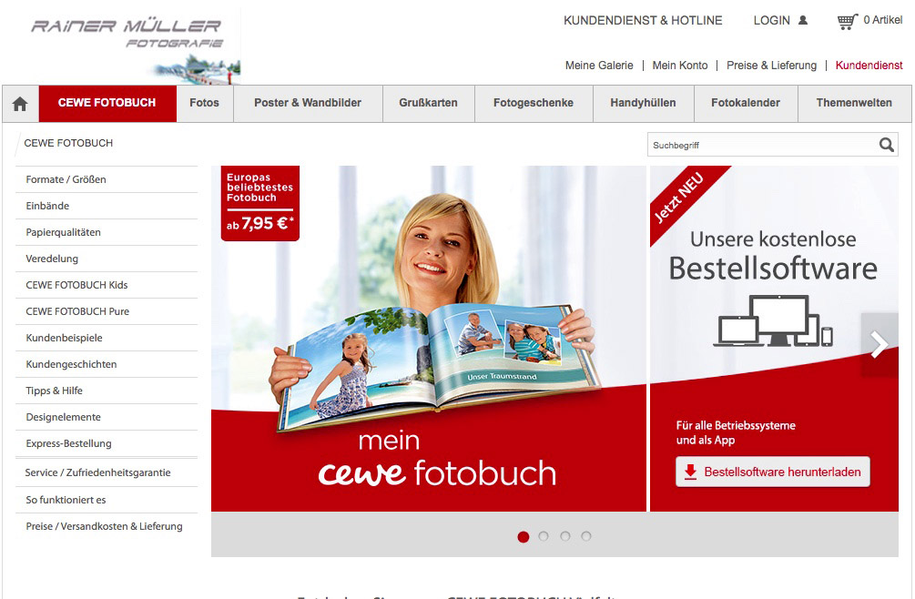 | Cewe Fotobücher und Fotoprodukte bestellen |